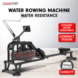 Powertrain 13L Water Resistance Rowing Machine Rower - Front View