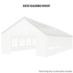 Wallaroo 6x12 White Premium Outdoor Event Marquee Roof Spare Part