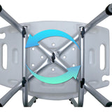 Orthonica Height Adjustable Aluminium Shower Chair With Shower Head Holder - Close-Up Angle