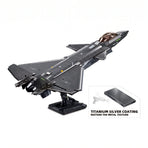 Sluban B1187 Model Kit 1:44 J20 Mighty Dragon Chinese Stealth Fighter Jet Plane Modern PLAAF Building Block DIY Set Toy