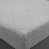 Sarantino Corner Sofa Linen Lounge Couch L-shaped Modular Furniture Home Chaise Grey - Extra Image