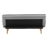 Sarantino 3 Seater Linen Couch Sofa Bed Lounge Futon - Light Grey - Low Angle