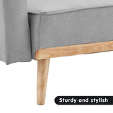 Sarantino 3-Seater Corner Sofa Bed with Chaise Lounge - Light Grey - Extra Image