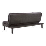 Sarantino 3 Seater Modular Faux Linen Fabric Sofa Bed Couch - Black - Extra Image