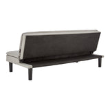 Sarantino 3 Seater Modular Faux Linen Fabric Sofa Bed Couch Light Grey - Extra Image