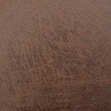 Sarantino Distressed Fabric Sofa Bed Couch Lounge - Brown