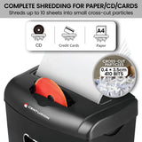 Centurion 21L Cross-Cut Office Shredder 10-Sheet Paper, CD & Credit Card Security - Extra Image