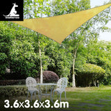 Wallaroo Triangular sail: 3.6 x 3.6 x 3.6m - Sand - Front View
