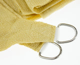 Wallaroo Square Shade Sail 6m x 6m - Sand - Close-Up Angle