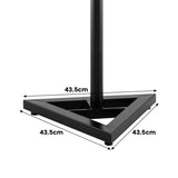 Karrera Adjustable Floor Speaker Stand Surround Sound - Black - Side View