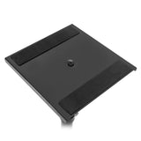 Karrera Adjustable Floor Speaker Stand Surround Sound - Black - Close-Up Angle