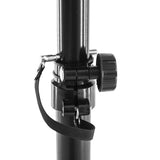 Karrera Adjustable Floor Speaker Stand Surround Sound - Black - Low Angle
