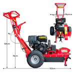 Ducar Stump Grinder 457cc 18HP Petrol Engine with Key Start & Tungsten Carbide Teeth