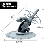 HydroActive Automatic Swimming Pool Vacuum Cleaner Leaf Eater Turtle - Top-Down View