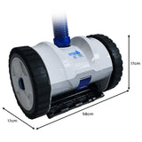 HydroActive Automatic Suction Pool Cleaner for Inground - Top-Down View