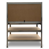 Kartrite 3-layered Work Bench Garage Storage Table Tool Shop Shelf Silver - Extra Image