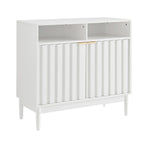 Sarantino Eleni 2-Door Sideboard Buffet Hallway Cabinet Storage Console Cupboard in White