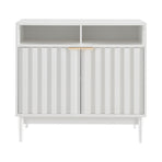 Sarantino Eleni 2-Door Sideboard Buffet Hallway Cabinet Storage Console Cupboard in White