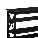 Sarantino Lucas 3-Tier Bookshelf Display Rack in Black - Extra Image
