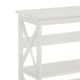 Sarantino Lucas 3-Tier Bookshelf Display Rack in White - Extra Image