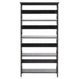 Sarantino Daphne 5-tier Cross Panel Bookshelf - Top-Down View