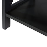 Sarantino Daphne 5-tier Cross Panel Bookshelf - Close-Up Angle