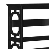 Sarantino Laurel 3-Tier Bookshelf Display Rack in Black - Extra Image