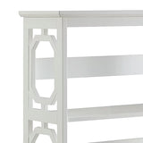 Sarantino Laurel 3-Tier Bookshelf Display Rack in White - Extra Image