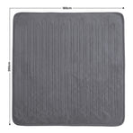 Laura Hill XL Electric Heated Blanket Throw Soft Coral Fleece with 10 Heat Settings - Grey