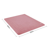 Laura Hill Heated Electric Blanket Throw Rug Coral Warm Fleece Pink - Front View