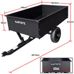 Kartrite 816kg Heavy-Duty Steel Dump Cart with Quick-Release Dumping Handle