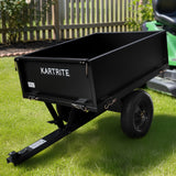 Kartrite Heavy Duty Dump Cart 270kg Capacity Pneumatic Tyres Quick Release Pedal Removable Tailgate Trailer for Garden - Extra Image