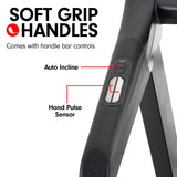 Powertrain MX2 Foldable Home Treadmill Auto Incline Cardio Running - Close-Up Angle