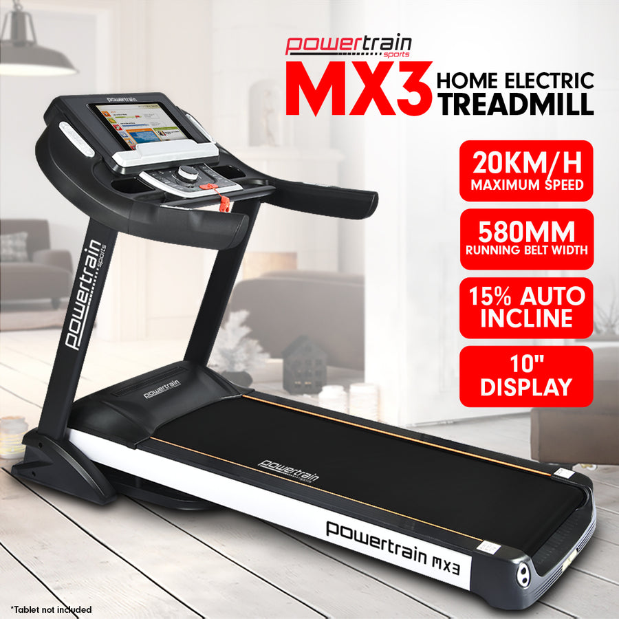 Powertrain MX3 Treadmill Performance Home Gym Cardio Machine, image 3