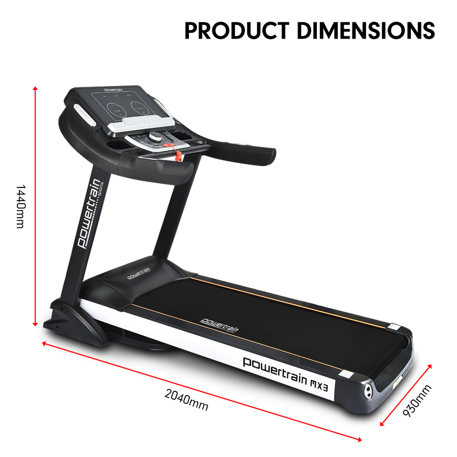 Powertrain MX3 Treadmill Performance Home Gym Cardio Machine, image 4