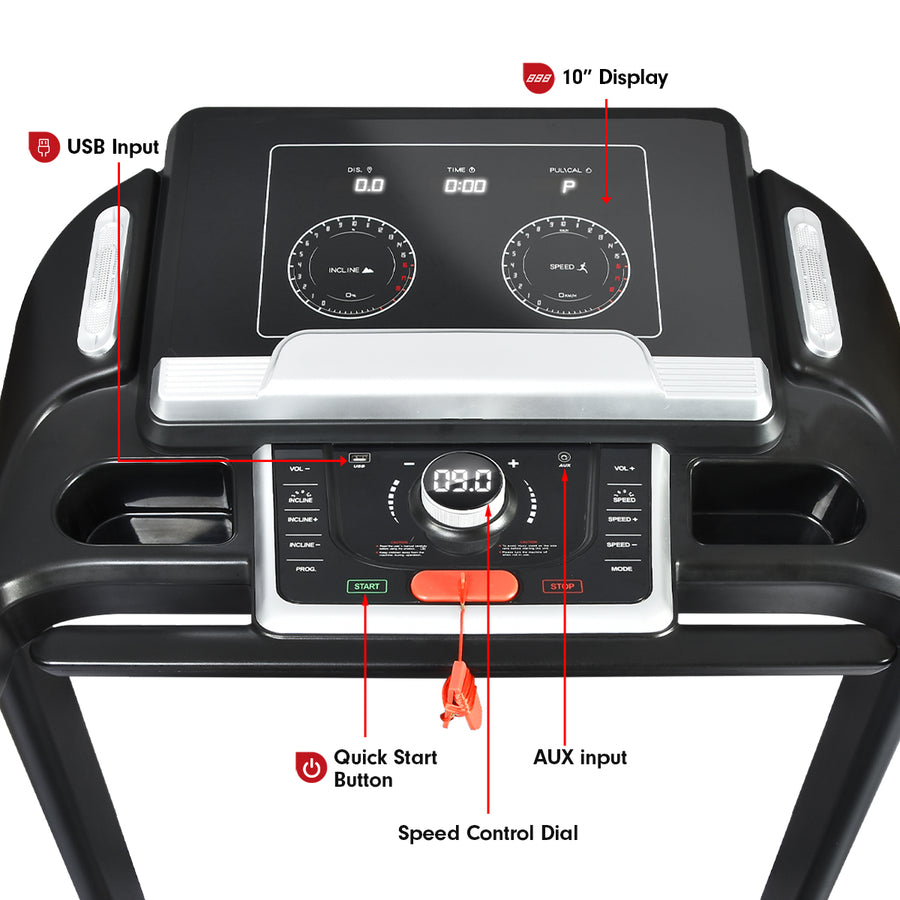 Powertrain MX3 Treadmill Performance Home Gym Cardio Machine, image 9
