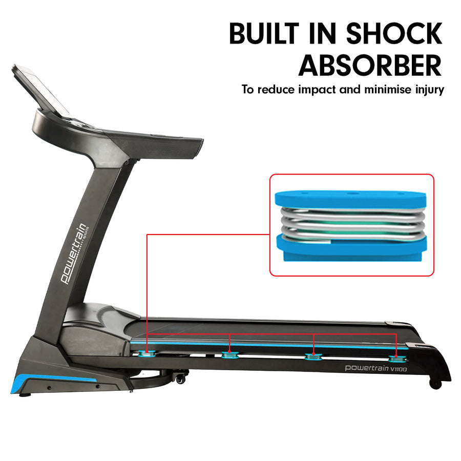 Powertrain V1100 Treadmill with Wifi Touch Screen & Incline, image 5