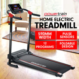 Powertrain V20 Foldable Treadmill Home Gym Cardio Walking Machine - Front View