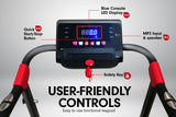 Powertrain V20 Foldable Treadmill Home Gym Cardio Walking Machine - Side View