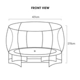 Kahuna Trampoline 8 Ft X 14ft Oval Outdoor - Orange - Extra Image