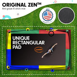 Kahuna 8ft x 11ft Outdoor Rectangular Rainbow Trampoline With Safety Enclosure And Basketball Hoop Set. - 45-Degree Angle