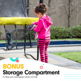 Kahuna 8ft x 11ft Outdoor Rectangular Rainbow Trampoline With Safety Enclosure And Basketball Hoop Set. - Extra Image
