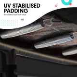 Kahuna 4.5ft Trampoline Round Free Safety Net Spring Pad Cover Mat Outdoor Red - 45-Degree Angle