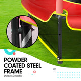 Kahuna 4.5ft Trampoline Round Free Safety Net Spring Pad Cover Mat Outdoor Red - Close-Up Angle