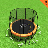 Kahuna 8ft Trampoline Kahuna With Spring Mat Pad Net Outdoor - Orange - Front View