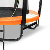 Kahuna 8ft Outdoor Orange Trampoline For Kids And Children Suited For Fitness Exercise Gymnastics With Safety Enclosure Basketball Hoop Set - Extra Image