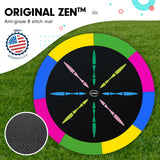 Kahuna 8ft Outdoor Trampoline Kids Children With Safety Enclosure Mat Pad Net Ladder Basketball Hoop Set - Rainbow - Side View