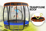 Kahuna 10ft Trampoline Free Ladder Spring Mat Net Safety Pad Cover Round Enclosure Blue - Close-Up Angle