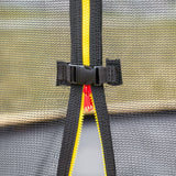 Kahuna 12ft Trampoline Free Ladder Spring Mat Net Safety Pad Cover Round Enclosure - Rainbow - Close-Up Angle