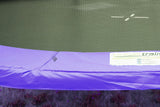 Kahuna 16ft Trampoline Free Ladder Spring Mat Net Safety Pad Cover Round Enclosure - Purple - Side View